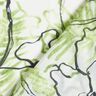 Katoen-zijdemix abstracte bloemen – ivoor/meigroen,  thumbnail number 4