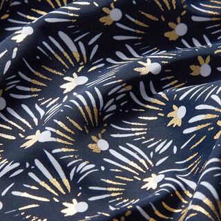 Badpakstof vuurwerk – marineblauw, 