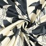 Satijnen paneel zwaluwen | Katia Fabrics – anthraciet/creme,  thumbnail number 3