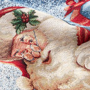 Panel Gobelin Kerstcadeau lurex – blauw/groen, 