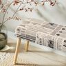 Decostof Half panama vintage krant – natuur/zwart,  thumbnail number 8