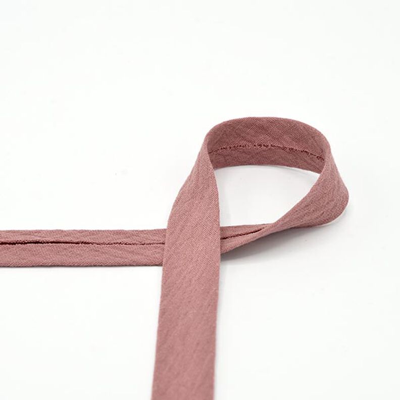 Biasband Mousseline [20 mm] – oudroze,  image number 1