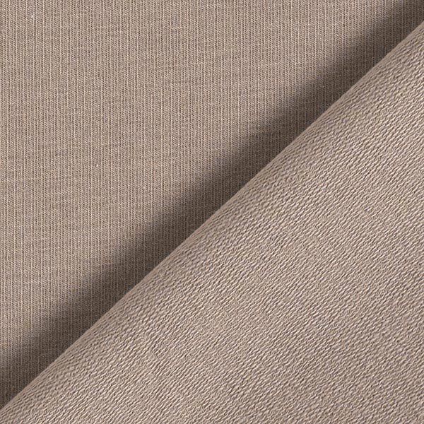 Lichte French Terry effen – donkertaupe,  image number 5