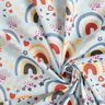 Popeline regenboog – lichtblauw,  thumbnail number 3