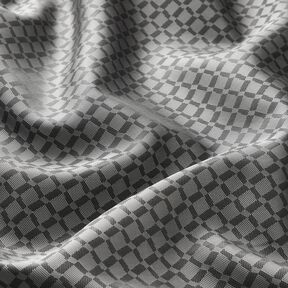 Voeringstof Jacquard Ruiten – grijs, 