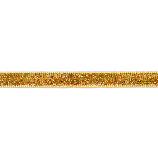Fluweelband Effen Metallic [10 mm] – goud metallic,  image number 2