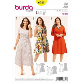 Jurk, Burda 6680, 