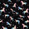 Katoenjersey Regenboog eenhoorns Digitaal printen | Poppy Fabrics – zwart,  thumbnail number 3