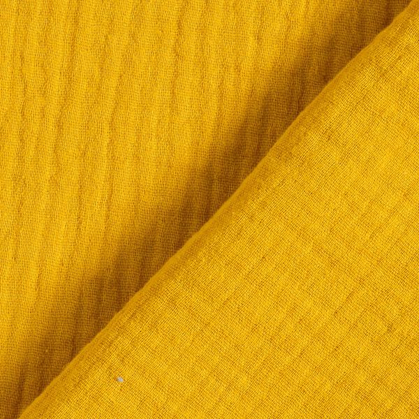 Mousseline/dubbel gehaakte stoffen – mosterd, image number 4