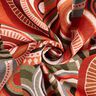 Decostof Gobelin abstracte halve cirkels – terracotta/groen,  thumbnail number 3