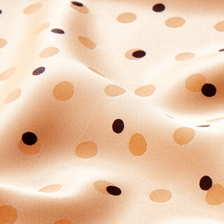 Jacquard satijnen stippen – perzik, 