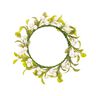 Deco bloemenkrans met bessen [Ø 9 cm/ 16 cm] – wit/groen,  thumbnail number 1