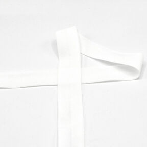 Elastisch bandje (rubberen vouw) mat [20 mm] – ecru, 