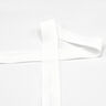 Elastisch bandje (rubberen vouw) mat [20 mm] – ecru,  thumbnail number 1
