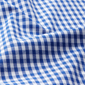 Katoenen stof Vichy ruit 0,5 cm – koningsblauw/wit, 