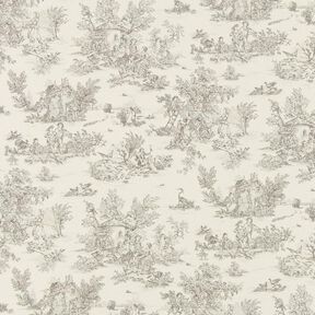 Katoenen stof Mini Pastorale 280 cm – grijs, 