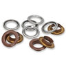 Oogjes met sluitringen [15 stuks | Ø 14 mm] | Prym – donkerbruin/zilver metallic,  thumbnail number 2