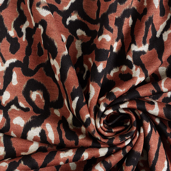 Romaniet jersey abstract luipaardpatroon – koper,  image number 3