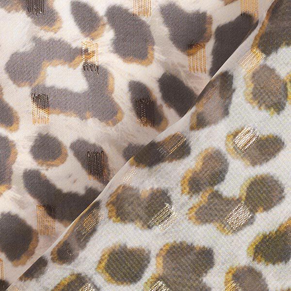 Chiffon luipaardprint en glinsterende punten – roos,  image number 5