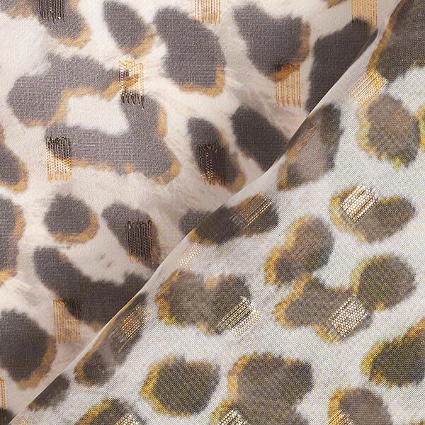 Chiffon luipaardprint en glinsterende punten – roos, image number 5