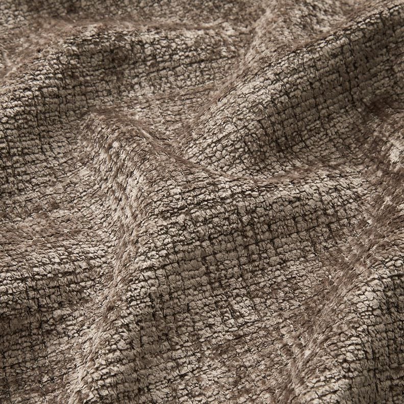 Bekledingsstof Chenille Effen – taupe,  image number 2