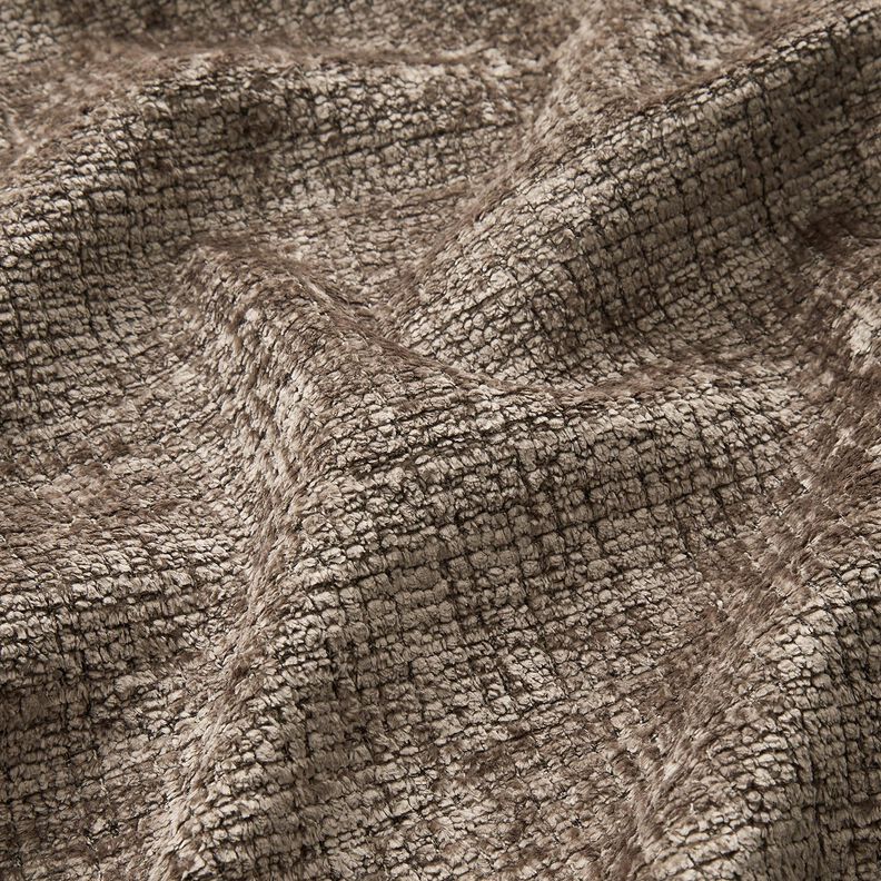 Bekledingsstof Chenille Effen – taupe, image number 2