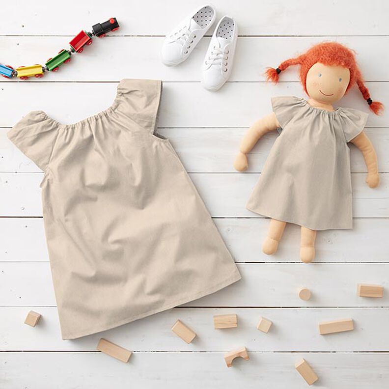 GOTS Katoenpopeline | Tula – beige,  image number 6