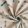 Katoenjersey Retro-raceauto's – licht taupe,  thumbnail number 3