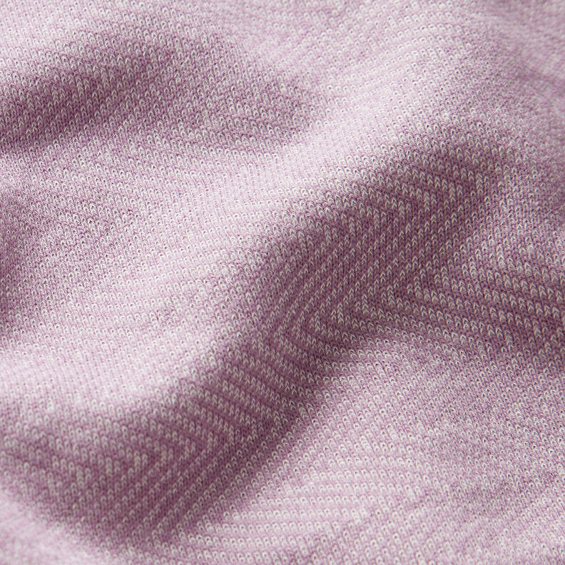 Wintersweater met dwarsstrepen – lavendel/wit,  image number 2