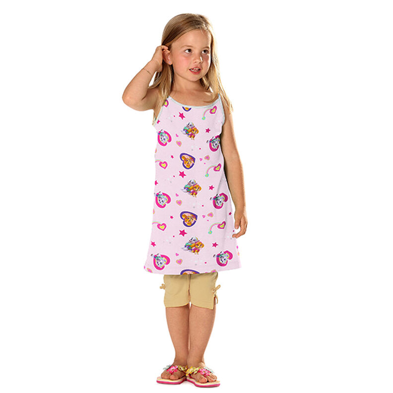 Katoenjersey Paw Patrol hartjes – roze,  image number 5