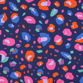 GOTS Katoenjersey Animal | Nerida Hansen – marineblauw/oranje, 