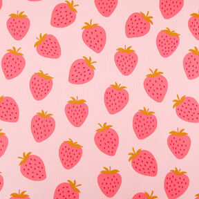 Mousseline/dubbel gehaakte stoffen Gigantische aardbei | by Poppy roos/pink, 