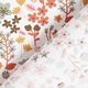 Katoenen stof cretonne Filligrane bloemen – oranje/wit,  thumbnail number 4