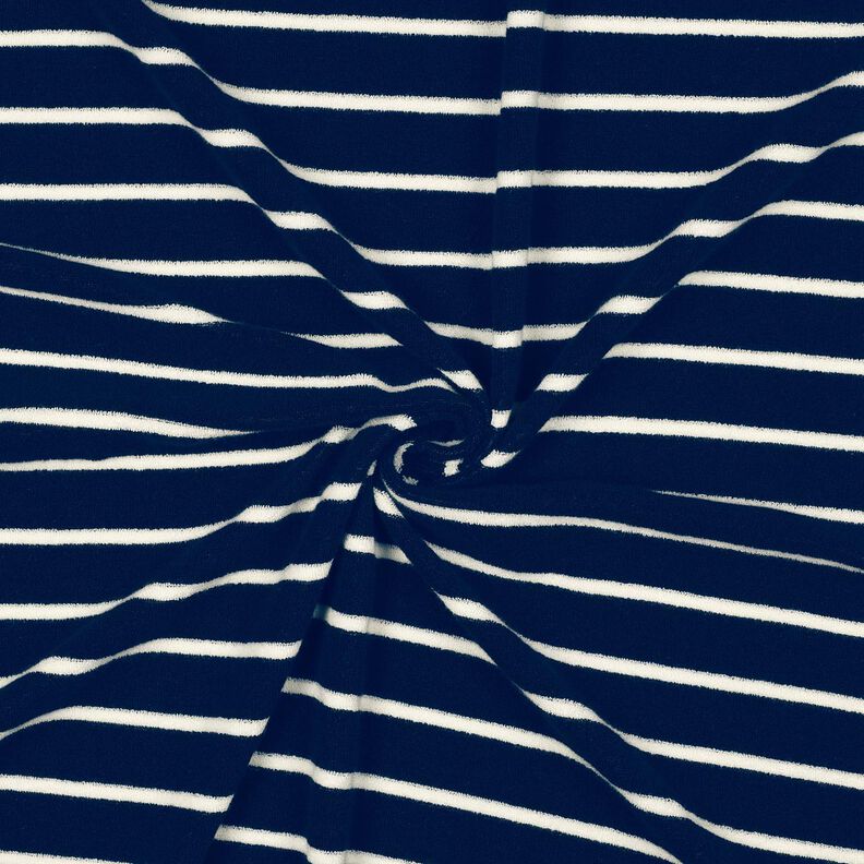 Badstof jersey Strepen – nachtblauw/ivoor,  image number 3