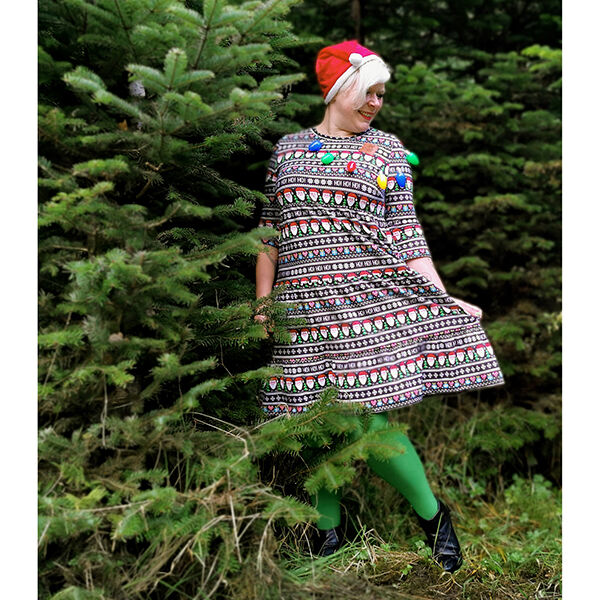 French Terry Ho! Ho! Ho! – zwart, image number 7