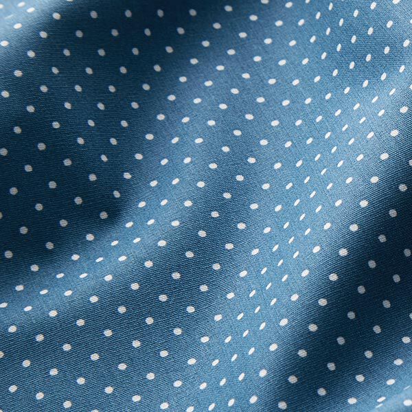 Gecoat katoen Kleine stippen – jeansblauw,  image number 3