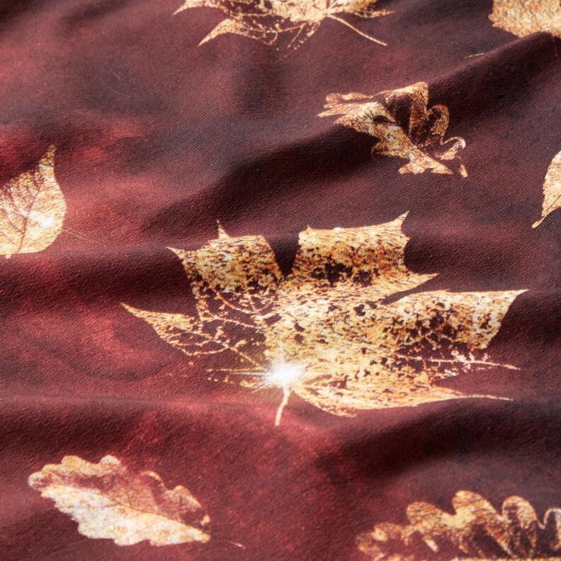 French Terry Gouden herfst | Glitzerpüppi – roodbruin/goud, image number 7