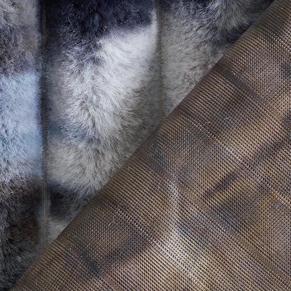 Nepbont ribstructuur batik – lichtgrijs/blauw, image number 4