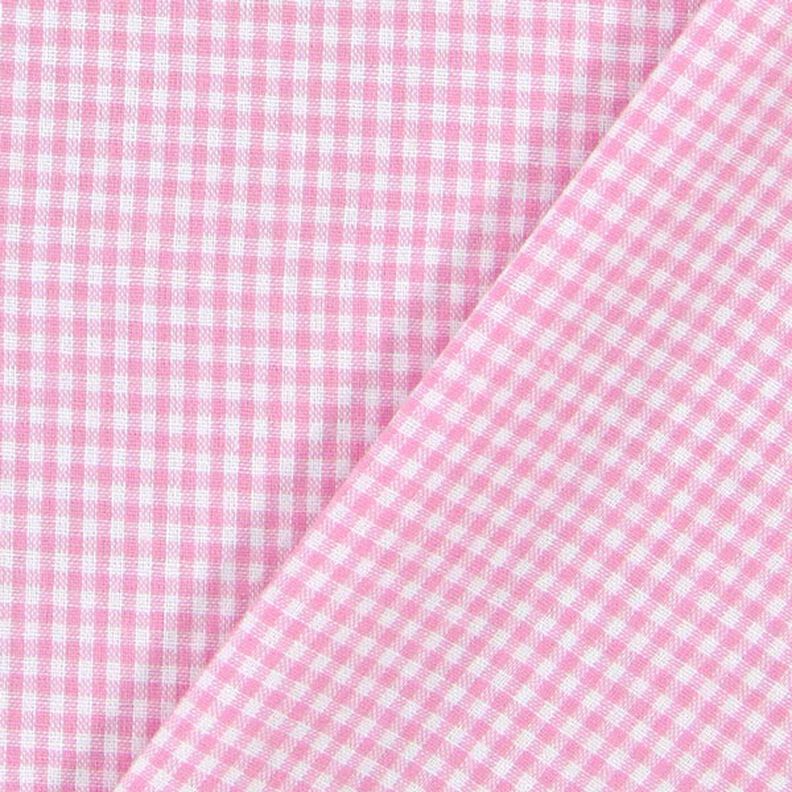 Katoenen stof Vichy ruit 0,2 cm – roze/wit,  image number 3