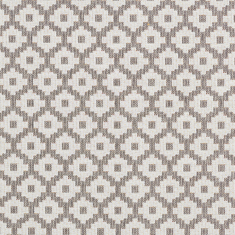 Outdoorstof jacquard Ruiten – grijs,  image number 1