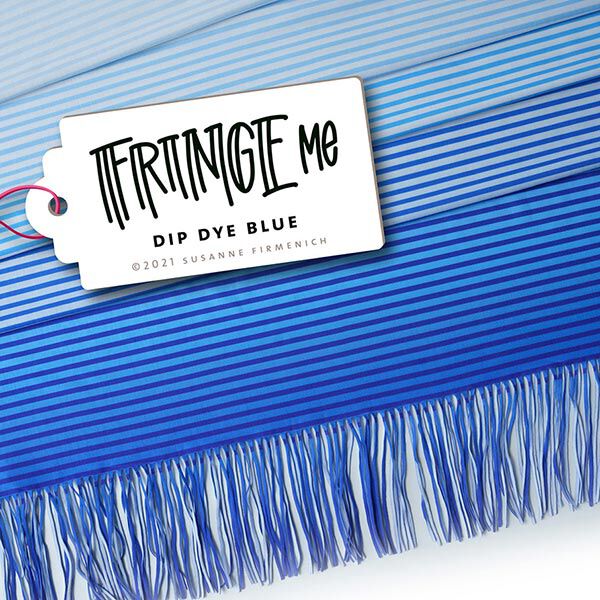 FRINGE ME Dip Dye Blue – blauw | Albstoffe | Hamburger Liebe, image number 7