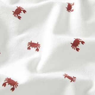 Katoenjersey Kleine cirkels – ecru, 