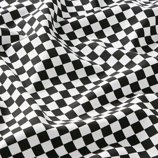 Katoenjersey Schaakbord [9 mm] – zwart/wit, 