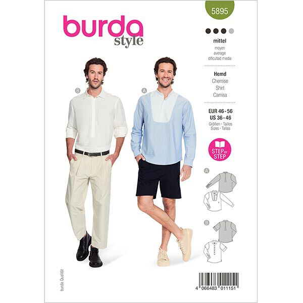 Overhemd | Burda 5895 | 46-56, image number 1