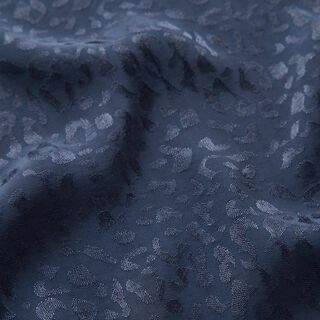 Viscosestof luipaardpatroon – nachtblauw, 