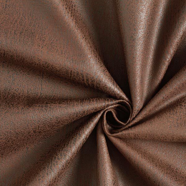 Bekledingsstof Imitatieleer Pamero – middelbruin,  image number 1