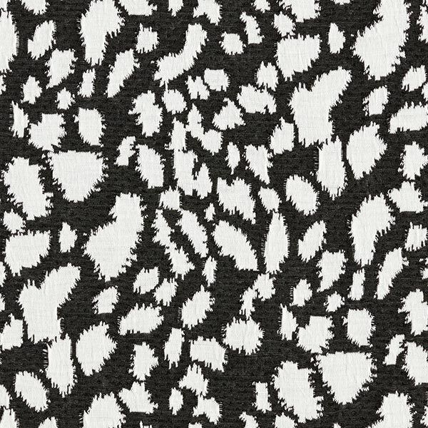 Jacquardjersey stippenpatroon – zwart/wit, image number 1
