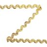 Zigzagband lurex [12 mm] - goud metalen,  thumbnail number 1
