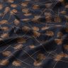 Katoenjersey abstracte planten – zwart blauw/lichtbruin,  thumbnail number 2