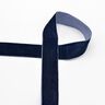 Fluweelband Effen [25 mm] – marineblauw,  thumbnail number 1